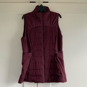 Lululemon Down with it Vest - Burgundy Size 8